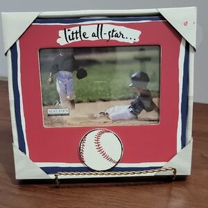 Malden Little All-Star Baseball Frame - Red and White